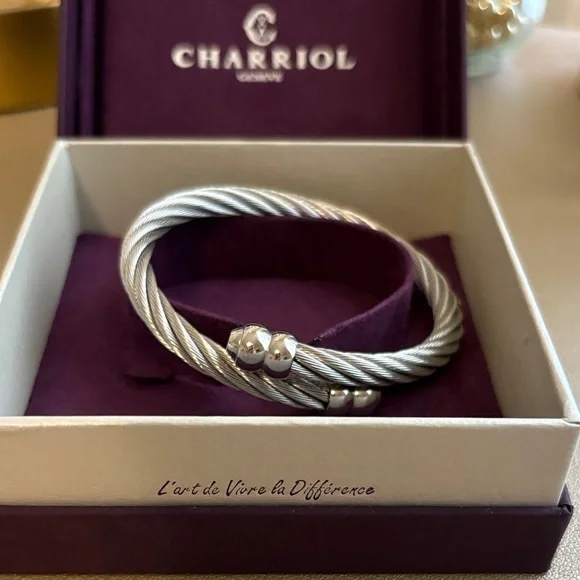 Charriol Twisted Silver Bracelet - Picture 2 of 3
